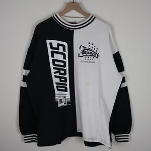 Vintage 1995 Scorpio Astrology Zodiac Colorblock‎ Sweatshirt XL/2XL 27x28.5